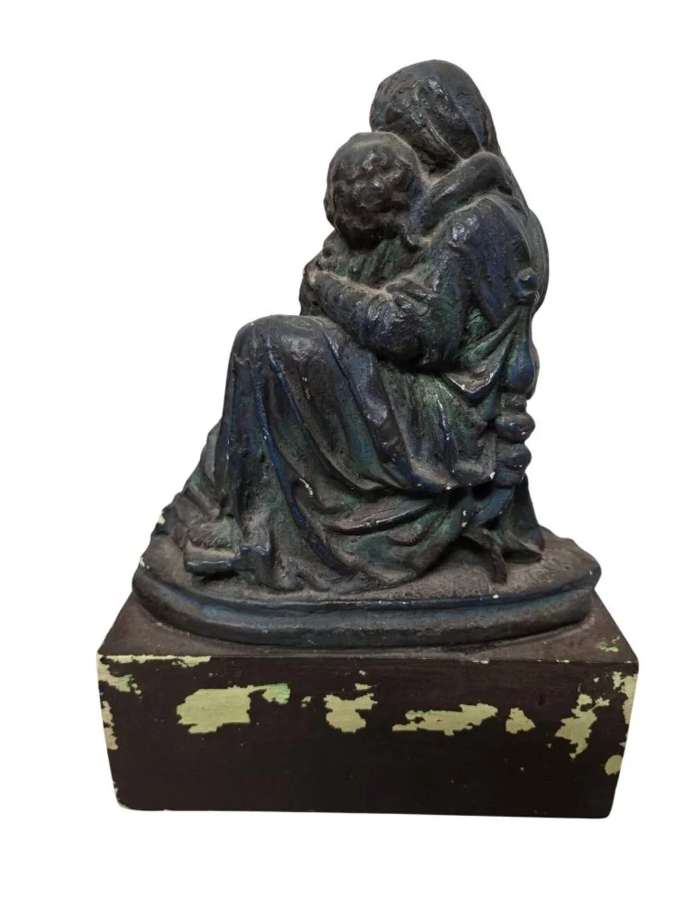 Vintage Chalkware Mother & Child 9